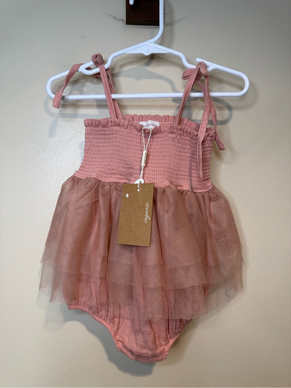 Angel Dear Tutu bubble in dusty rose color muslin organic cotton